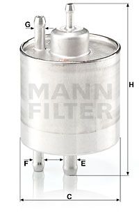 MANN-FILTER Degvielas filtrs WK 711/1