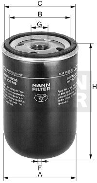 MANN-FILTER Топливный фильтр WK 719/5