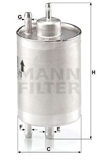 MANN-FILTER Degvielas filtrs WK 720/1