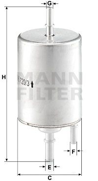 MANN-FILTER Топливный фильтр WK 720/3