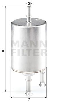 MANN-FILTER Топливный фильтр WK 720/4