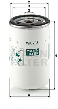 MANN-FILTER Degvielas filtrs WK 723