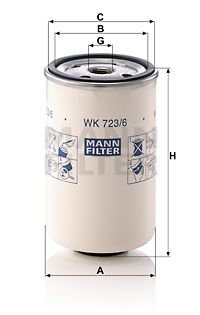 MANN-FILTER Degvielas filtrs WK 723/6