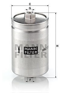 MANN-FILTER Degvielas filtrs WK 725