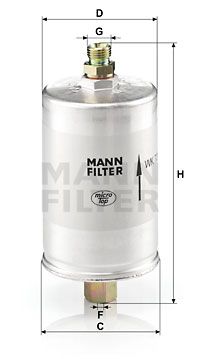MANN-FILTER Degvielas filtrs WK 726