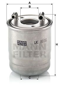 MANN-FILTER Топливный фильтр WK 8016 x