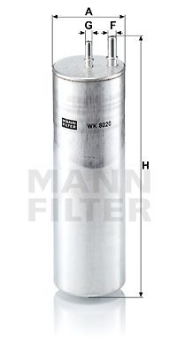 MANN-FILTER Топливный фильтр WK 8020