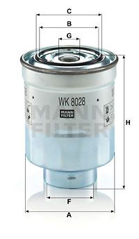 MANN-FILTER Degvielas filtrs WK 8028 z