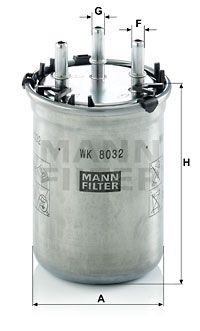 MANN-FILTER Degvielas filtrs WK 8032