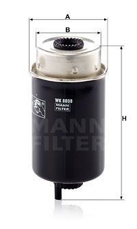 MANN-FILTER Топливный фильтр WK 8038