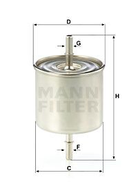 MANN-FILTER Degvielas filtrs WK 8046