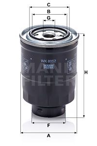 MANN-FILTER Топливный фильтр WK 8052 z