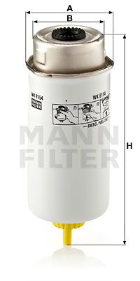 MANN-FILTER Топливный фильтр WK 8154