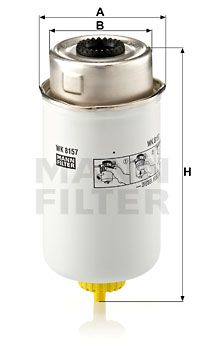 MANN-FILTER Топливный фильтр WK 8157