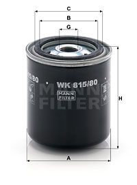 MANN-FILTER Топливный фильтр WK 815/80
