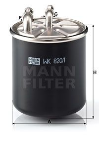 MANN-FILTER Топливный фильтр WK 820/1