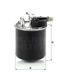 MANN-FILTER Топливный фильтр WK 820/14