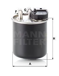 MANN-FILTER Degvielas filtrs WK 820/16