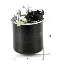 MANN-FILTER Degvielas filtrs WK 820/17