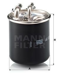 MANN-FILTER Degvielas filtrs WK 820/2 x