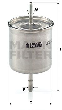 MANN-FILTER Degvielas filtrs WK 822/2