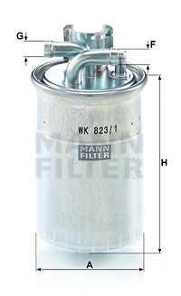 MANN-FILTER Топливный фильтр WK 823/1