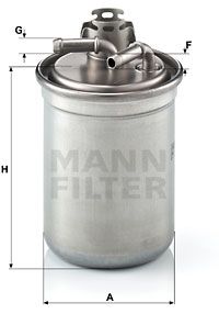 MANN-FILTER Топливный фильтр WK 823/3 x
