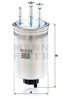 MANN-FILTER Топливный фильтр WK 829/3