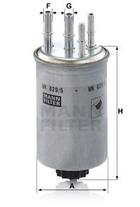 MANN-FILTER Топливный фильтр WK 829/5