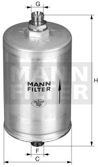 MANN-FILTER Degvielas filtrs WK 830/11