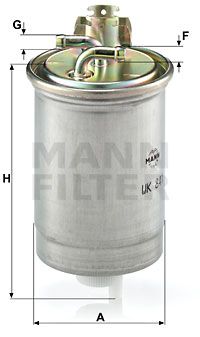 MANN-FILTER Топливный фильтр WK 841