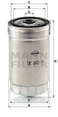 MANN-FILTER Degvielas filtrs WK 842/10