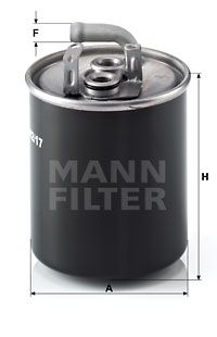 MANN-FILTER Degvielas filtrs WK 842/17
