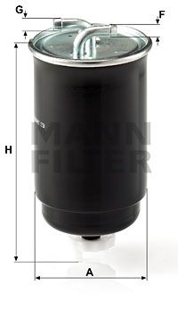 MANN-FILTER Degvielas filtrs WK 842/3