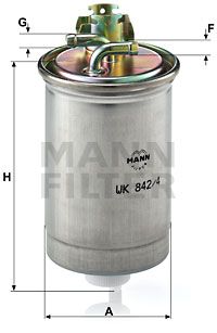 MANN-FILTER Degvielas filtrs WK 842/4