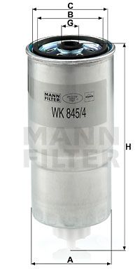 MANN-FILTER Degvielas filtrs WK 845/4