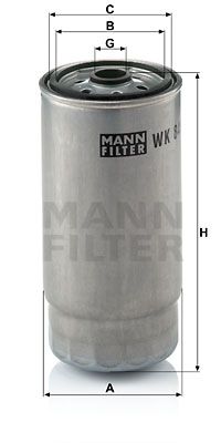 MANN-FILTER Топливный фильтр WK 845/7