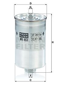 MANN-FILTER Degvielas filtrs WK 853