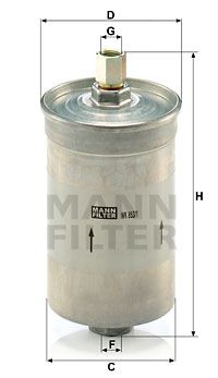 MANN-FILTER Degvielas filtrs WK 853/1