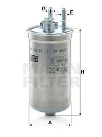 MANN-FILTER Топливный фильтр WK 853/13