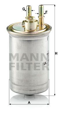 MANN-FILTER Топливный фильтр WK 853/7