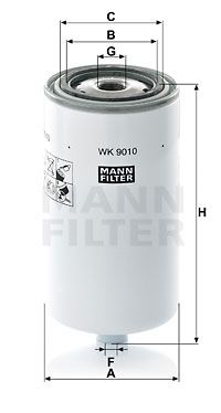 MANN-FILTER Топливный фильтр WK 9010