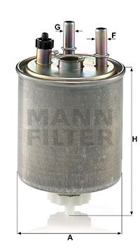 MANN-FILTER Degvielas filtrs WK 9022
