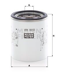 MANN-FILTER Топливный фильтр WK 9055 z