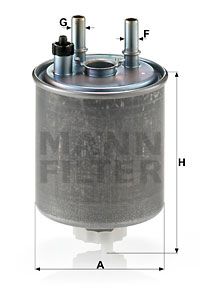 MANN-FILTER Топливный фильтр WK 918/1