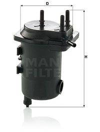 MANN-FILTER Топливный фильтр WK 939/12 x