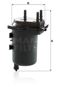 MANN-FILTER Топливный фильтр WK 939/5