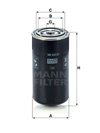 MANN-FILTER Degvielas filtrs WK 950/21