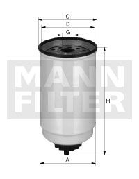 MANN-FILTER Degvielas filtrs WK 965/4 x