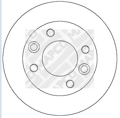 MAPCO Тормозной диск 15282